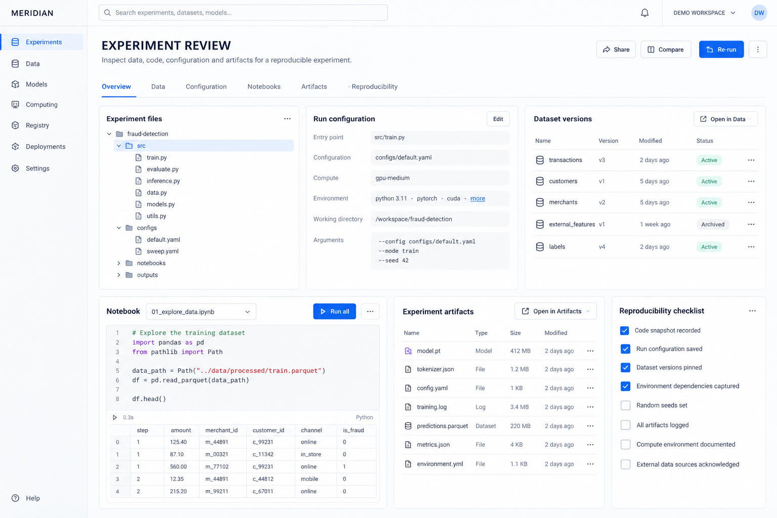 MLE-Bench / MLS-Bench-style evaluation operations · workbench concept